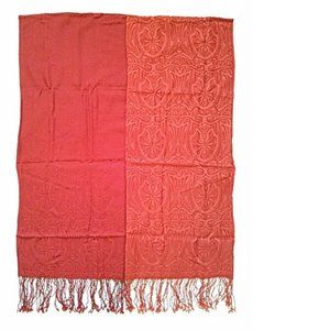 Marja Kurki 76"x28" Wool Jacquard Fringe Shawl